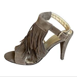 Gary Castles Sydney Taupe Fringe Heels Sandals